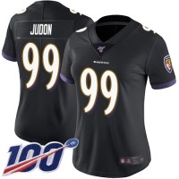 Nike Baltimore Ravens #99 Matthew Judon Black Alternate Women's Stitched NFL 100th Season Vapor Untouchable Limited Jersey