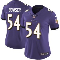 Nike Baltimore Ravens #54 Tyus Bowser Purple Team Color Women's Stitched NFL Vapor Untouchable Limited Jersey