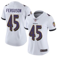 Nike Baltimore Ravens #45 Jaylon Ferguson White Women's Stitched NFL Vapor Untouchable Limited Jersey