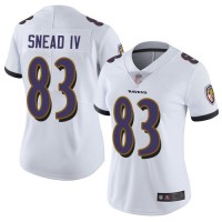 Nike Baltimore Ravens #83 Willie Snead IV White Women's Stitched NFL Vapor Untouchable Limited Jersey