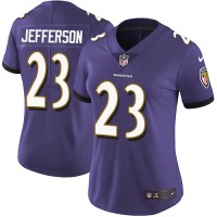 Nike Baltimore Ravens #23 Tony Jefferson Purple Team Color Women's Stitched NFL Vapor Untouchable Limited Jersey