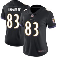 Nike Baltimore Ravens #83 Willie Snead IV Black Alternate Women's Stitched NFL Vapor Untouchable Limited Jersey
