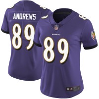 Nike Baltimore Ravens #89 Mark Andrews Purple Team Color Women's Stitched NFL Vapor Untouchable Limited Jersey