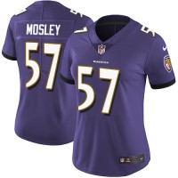 Nike Baltimore Ravens #57 C.J. Mosley Purple Team Color Women's Stitched NFL Vapor Untouchable Limited Jersey