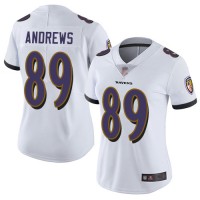 Nike Baltimore Ravens #89 Mark Andrews White Women's Stitched NFL Vapor Untouchable Limited Jersey