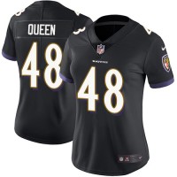 Nike Baltimore Ravens #48 Patrick Queen Black Alternate Women's Stitched NFL Vapor Untouchable Limited Jersey