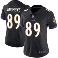Nike Baltimore Ravens #89 Mark Andrews Black Alternate Women's Stitched NFL Vapor Untouchable Limited Jersey