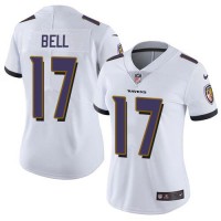 Nike Baltimore Ravens #17 Le'Veon Bell White Women's Stitched NFL Vapor Untouchable Limited Jersey