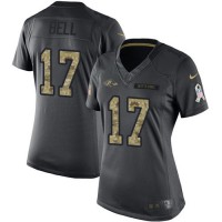 Nike Baltimore Ravens #17 Le'Veon Bell Black Women's Stitched NFL Limited 2016 Salute to Service Jersey