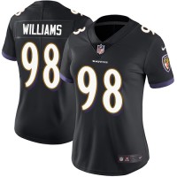 Nike Baltimore Ravens #98 Brandon Williams Black Alternate Women's Stitched NFL Limited Vapor Untouchable Limited Jersey