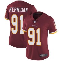 Nike Washington Commanders #91 Ryan Kerrigan Burgundy Red Team Color Women's Stitched NFL Vapor Untouchable Limited Jersey