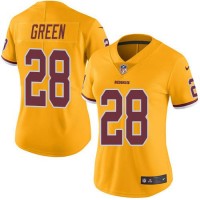 Nike Washington Commanders #28 Darrell Green Gold Women's Stitched NFL Limited Rush Jersey