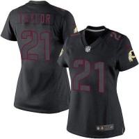 Nike Washington Commanders #21 Sean Taylor Black Impact Women's Stitched NFL Limited Jersey