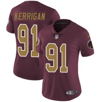 Nike Washington Commanders #91 Ryan Kerrigan Burgundy Red Alternate Women's Stitched NFL Vapor Untouchable Limited Jersey