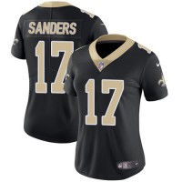 Nike New Orleans Saints #17 Emmanuel Sanders Black Team Color Women's Stitched NFL Vapor Untouchable Limited Jersey