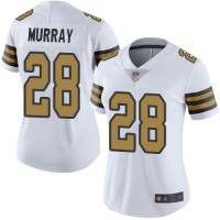 Nike New Orleans Saints #28 Latavius Murray White Women's Stitched NFL Limited Rush Jersey