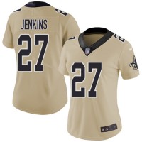 Nike New Orleans Saints #27 Malcolm Jenkins Gold Women's Stitched NFL Limited Inverted Legend Jersey