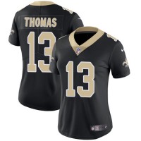 Nike New Orleans Saints #13 Michael Thomas Black Team Color Women's Stitched NFL Vapor Untouchable Limited Jersey