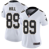 Nike New Orleans Saints #89 Josh Hill White Women's Stitched NFL Vapor Untouchable Limited Jersey