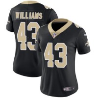 Nike New Orleans Saints #43 Marcus Williams Black Team Color Women's Stitched NFL Vapor Untouchable Limited Jersey