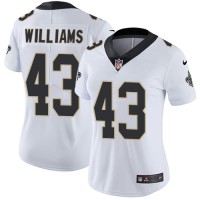 Nike New Orleans Saints #43 Marcus Williams White Women's Stitched NFL Vapor Untouchable Limited Jersey