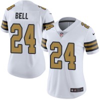 Nike New Orleans Saints #24 Vonn Bell White Women's Stitched NFL Limited Rush Jersey