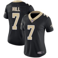 Nike New Orleans Saints #7 Taysom Hill Black Team Color Women's Stitched NFL Vapor Untouchable Limited Jersey