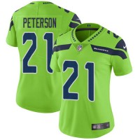 Nike Seattle Seahawks #21 Adrian Peterson Green Women's Stitched NFL Limited Rush Jersey