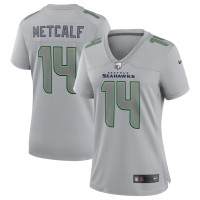 Seattle Seattle Seahawks #14 DK Metcalf Nike Women's Gray Atmosphere Fashion Game Jersey