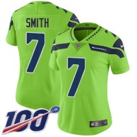 Nike Seattle Seahawks #7 Geno Smith Green Women's Stitched NFL Limited Rush 100th Season Jersey