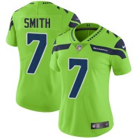 Nike Seattle Seahawks #7 Geno Smith Green Women's Stitched NFL Limited Rush Jersey