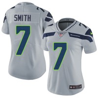 Nike Seattle Seahawks #7 Geno Smith Grey Alternate Women's Stitched NFL Vapor Untouchable Limited Jersey