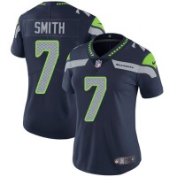 Nike Seattle Seahawks #7 Geno Smith Steel Blue Team Color Women's Stitched NFL Vapor Untouchable Limited Jersey
