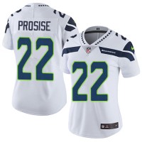 Nike Seattle Seahawks #22 C. J. Prosise White Women's Stitched NFL Vapor Untouchable Limited Jersey
