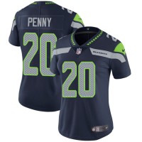 Nike Seattle Seahawks #20 Rashaad Penny Steel Blue Team Color Women's Stitched NFL Vapor Untouchable Limited Jersey