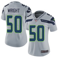 Nike Seattle Seahawks #50 K.J. Wright Grey Alternate Women's Stitched NFL Vapor Untouchable Limited Jersey