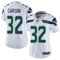 Nike Seattle Seahawks #32 Chris Carson White Women's Stitched NFL Vapor Untouchable Limited Jersey
