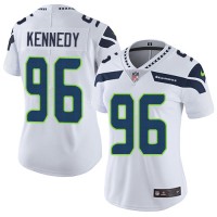 Nike Seattle Seahawks #96 Cortez Kennedy White Women's Stitched NFL Vapor Untouchable Limited Jersey