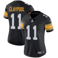 Nike Pittsburgh Steelers #11 Chase Claypool Black Alternate Women's Stitched NFL Vapor Untouchable Limited Jersey