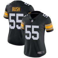 Nike Pittsburgh Steelers #55 Devin Bush Black Alternate Women's Stitched NFL Vapor Untouchable Limited Jersey