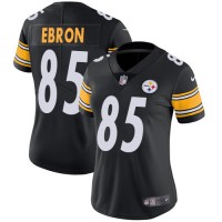 Nike Pittsburgh Steelers #85 Eric Ebron Black Team Color Women's Stitched NFL Vapor Untouchable Limited Jersey