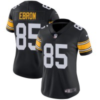 Nike Pittsburgh Steelers #85 Eric Ebron Black Alternate Women's Stitched NFL Vapor Untouchable Limited Jersey