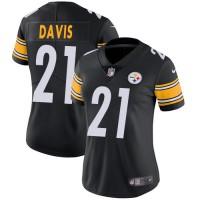 Nike Pittsburgh Steelers #21 Sean Davis Black Team Color Women's Stitched NFL Vapor Untouchable Limited Jersey