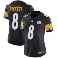 Nike Pittsburgh Steelers #8 Kenny Pickett Black Team Color Women's Stitched NFL Vapor Untouchable Limited Jersey