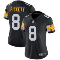 Nike Pittsburgh Steelers #8 Kenny Pickett Black Alternate Women's Stitched NFL Vapor Untouchable Limited Jersey