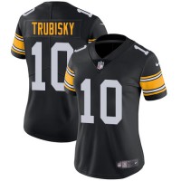 Nike Pittsburgh Steelers #10 Mitchell Trubisky Black Alternate Women's Stitched NFL Vapor Untouchable Limited Jersey