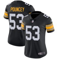 Nike Pittsburgh Steelers #53 Maurkice Pouncey Black Alternate Women's Stitched NFL Vapor Untouchable Limited Jersey