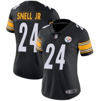 Nike Pittsburgh Steelers #24 Benny Snell Jr. Black Team Color Women's Stitched NFL Vapor Untouchable Limited Jersey
