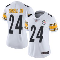 Nike Pittsburgh Steelers #24 Benny Snell Jr. White Women's Stitched NFL Vapor Untouchable Limited Jersey