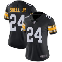 Nike Pittsburgh Steelers #24 Benny Snell Jr. Black Alternate Women's Stitched NFL Vapor Untouchable Limited Jersey